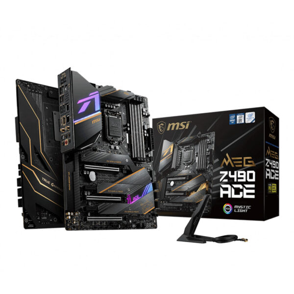 MSI MEG Z490 ACE Intel LGA1200 ATX Motherboard with USB-C 2.5G LAN and Triple Turbo M.2